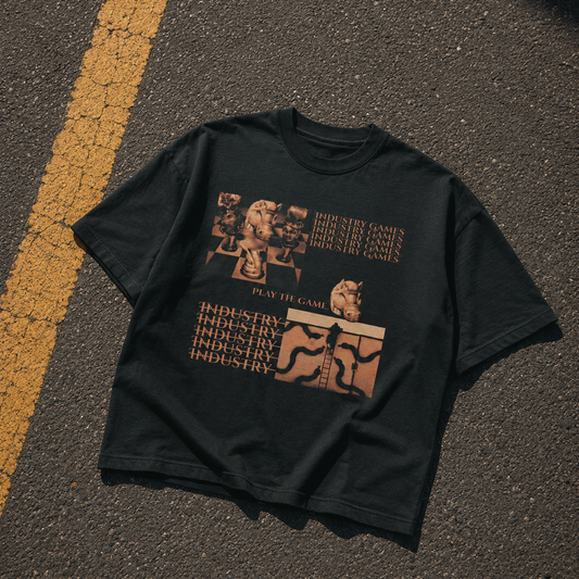 INDUSTRY GAMES TEE- BLACK